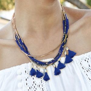 Stella and Dot Tulum tassel necklace